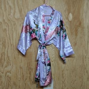 Lavender Silky Robe